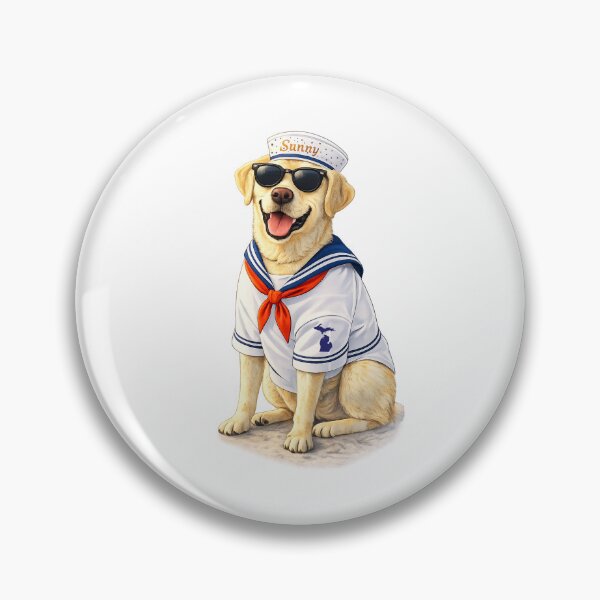 Item preview, Sunny the Sailor Labrador | Michigan Dog Art designed and sold by FreshWaterWares.