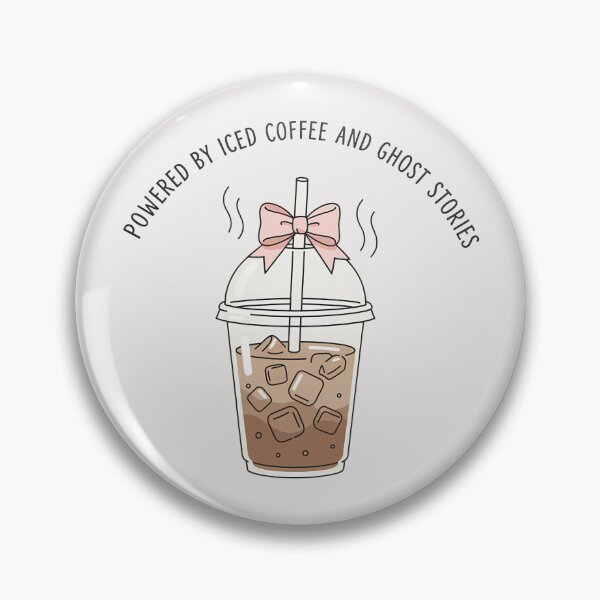 Item preview, Powered By Iced Coffee And Ghost Stories Coquette Halloween Shirt designed and sold by Raw Tigers.