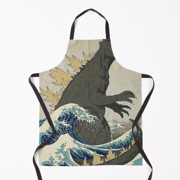 Item preview, Poster Godzilla Ukiyo-e The Great Wave Kaiju Art designed and sold by jeangodeman.