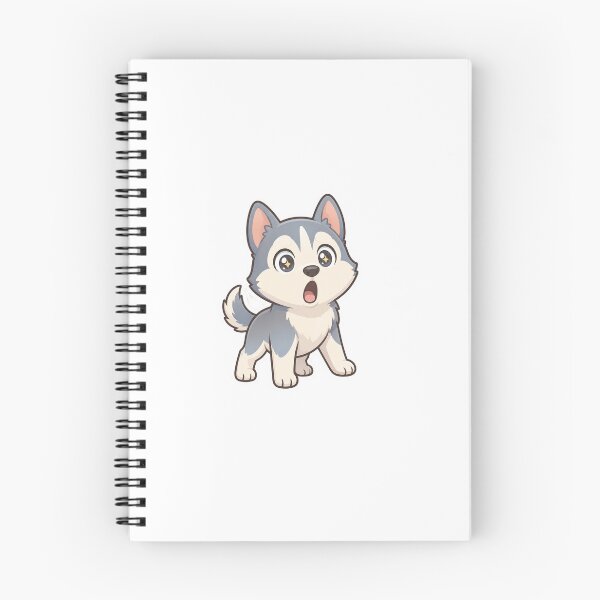 Item preview, Surprised Husky Puppy Cute Kawaii Dog Expression designed and sold by naruto4925.