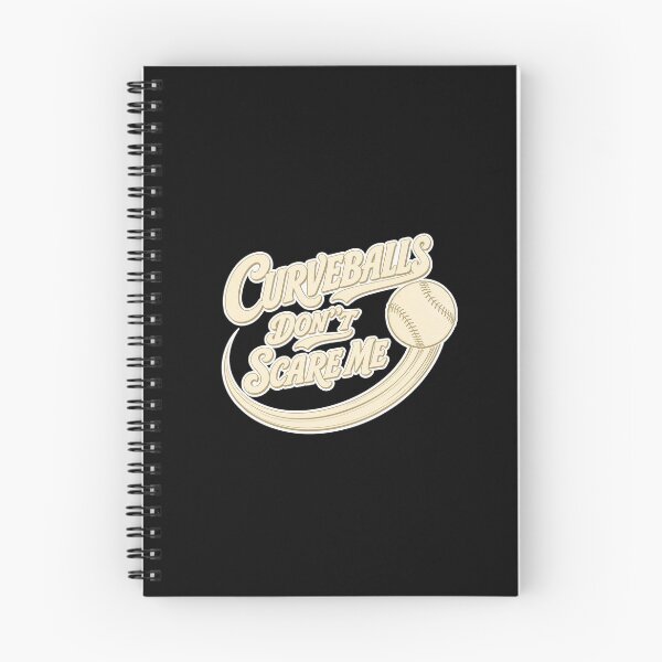 Item preview, Baseball Curveballs Don't Scare Me - Funny Baseball Player Gift | Retro Script Font designed and sold by Uglyandcute.