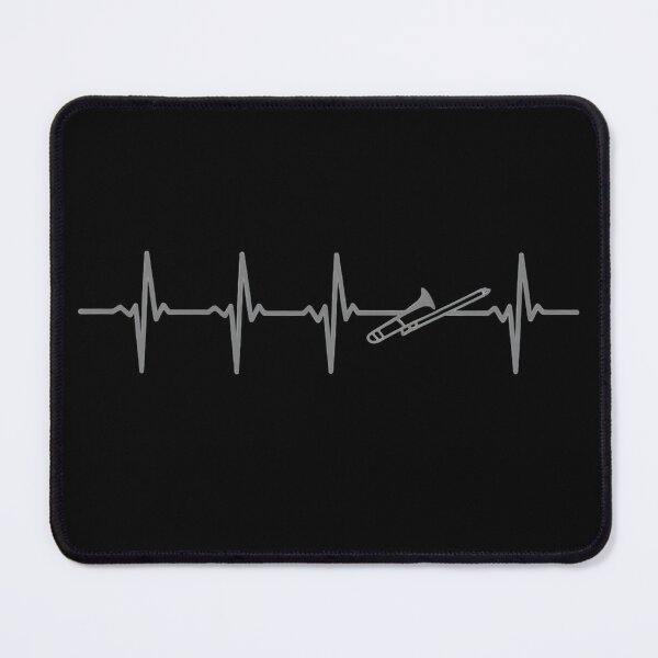 Item preview, Trombone EKG Heartbeat Music Lover Gift designed and sold by SoyLamderma.