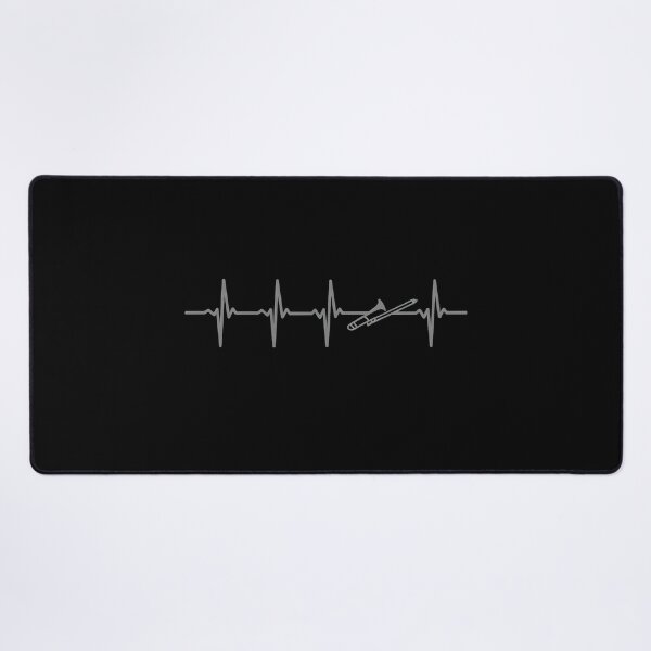 Item preview, Trombone EKG Heartbeat Music Lover Gift designed and sold by SoyLamderma.