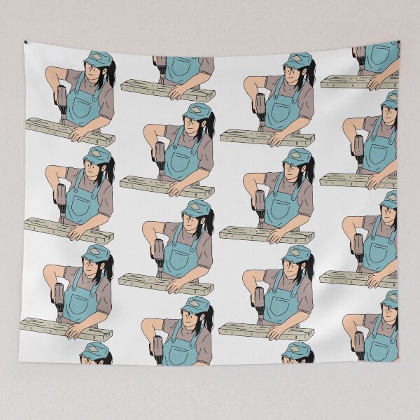 Item preview, Woodworking Woman: Labor Day Edition designed and sold by ellinnur.