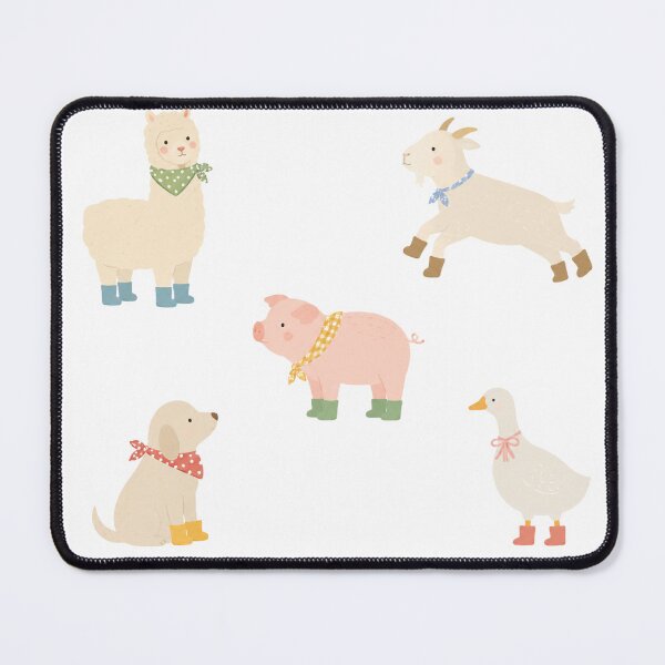 Item preview, Cute Farm Animals Rain Boots Illustration designed and sold by bosamji.