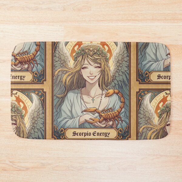 Item preview, Scorpio Energy Art Nouveau Anime Zodiac – Mystic Scorpion Crown Fantasy Illustration designed and sold by RSDigitalPrintDesign.