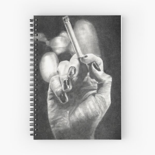 Item preview, Hyperrealistic Hand Holding Cigarette Pencil Art designed and sold by BoyanVBart.