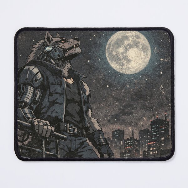 Item preview, Vintage Anime Cybernetic Wolfman designed and sold by KungPowUnicorn.