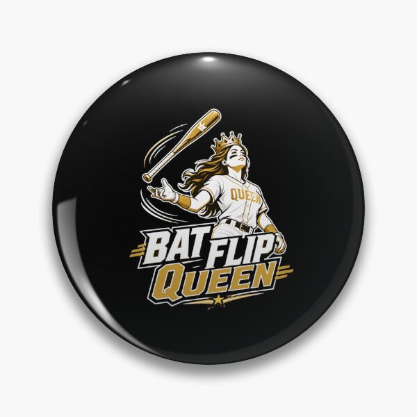 Item preview, Baseball  Bat Flip Queen - Empowering Baseball Softball Design | White Gold Athletic designed and sold by Uglyandcute.