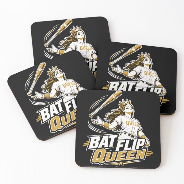 Item preview, Baseball  Bat Flip Queen - Empowering Baseball Softball Design | White Gold Athletic designed and sold by Uglyandcute.