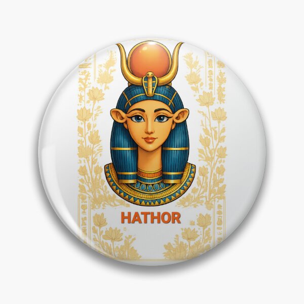 Item preview, Cute Hathor Egyptian Goddess | Ancient Egypt Kawaii Art Sticker | Egyptian Mythology Illustration designed and sold by TuyaArts.