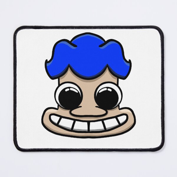 Item preview, Funny Troll Face Blue Hair – Meme Sticker Art designed and sold by davidmalec.