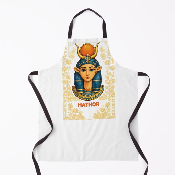Item preview, Cute Hathor Egyptian Goddess | Ancient Egypt Kawaii Art Sticker | Egyptian Mythology Illustration designed and sold by TuyaArts.