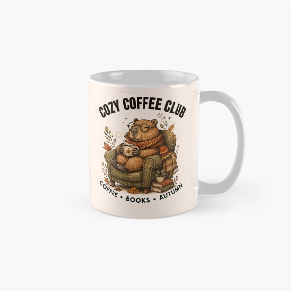 Item preview, Cozy Coffee Club Capybara T-Shirt | Coffee Books Autumn Vintage Animal Lover Graphic designed and sold by TESHYS.