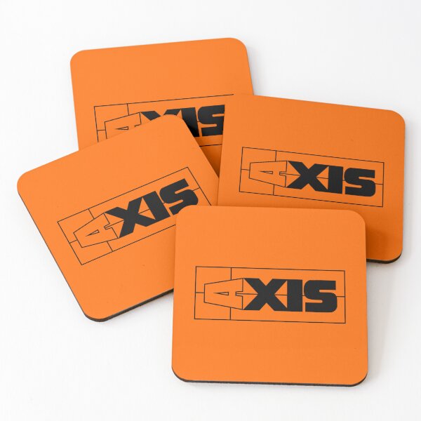 Item preview, Neon Orange Axis Boats Modern Logo  designed and sold by ChristinasMess.
