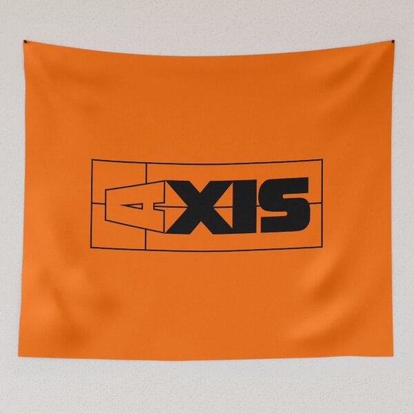 Item preview, Neon Orange Axis Boats Modern Logo  designed and sold by ChristinasMess.