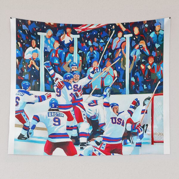 Item preview, USA Ice Hockey Team Victory Celebration Patriotic designed and sold by jamesschoen.