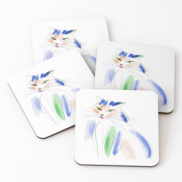 Item preview, Cat watercolor  designed and sold by Ramona-Gliga.