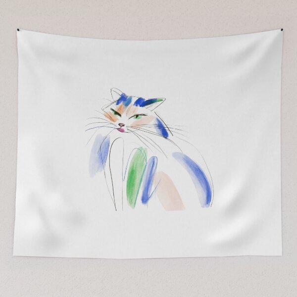 Item preview, Cat watercolor  designed and sold by Ramona-Gliga.