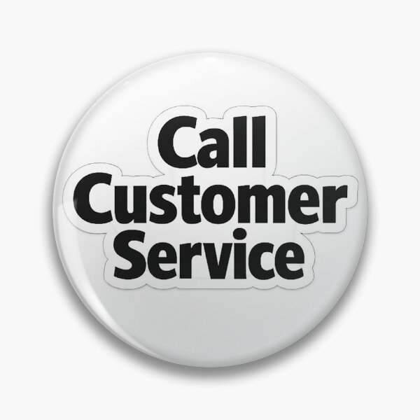 Item preview, Black and white wording 'call customer service' minimalist design  designed and sold by wallartofmio.