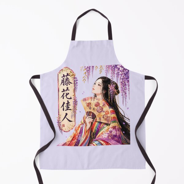 Item preview, Fuji Blossom Beauty – Elegant Heian Woman Japanese Art, Wisteria Kimono Anime Style, Traditional Japan Aesthetic designed and sold by Kurekou Lab.