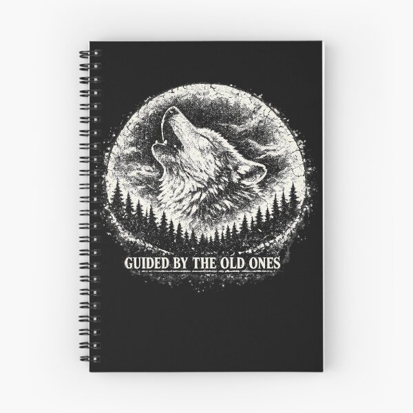 Item preview, Guided by the Old Ones Wolf Moon Native American Wisdom Design designed and sold by Blue Raven Designs.
