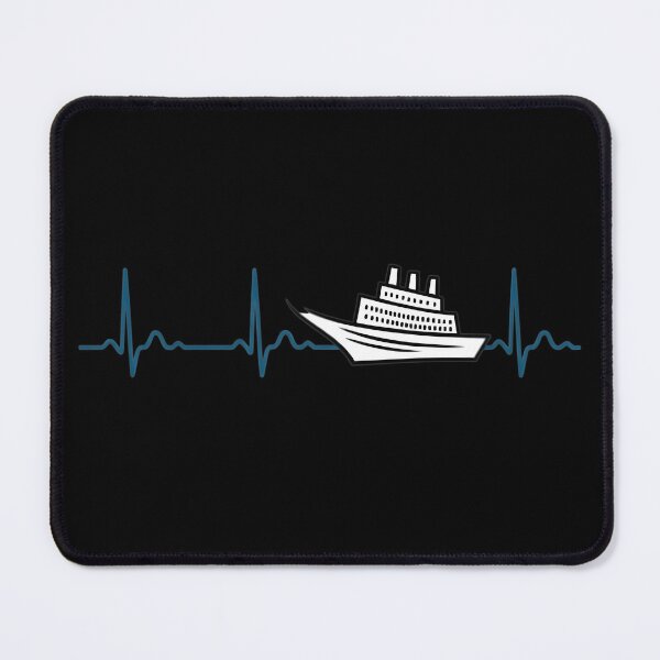 Item preview, Cruise Ship ECG Heartbeat Line Art Graphic designed and sold by SoyLamderma.