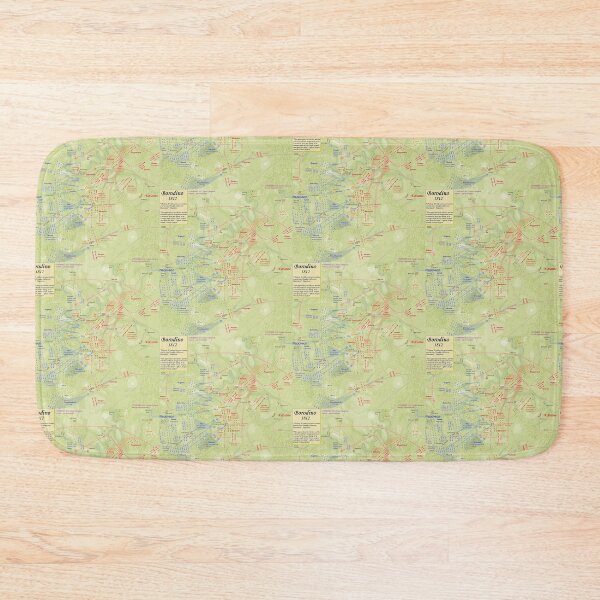 Item preview, Vintage Battle Map - Battle of Borodino (Moscow) - September 7th 1812 designed and sold by TheHappyK.