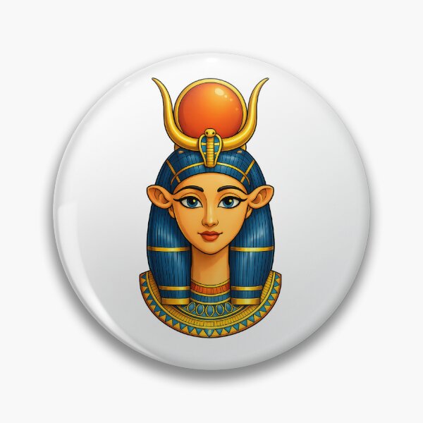 Item preview, Cute Hathor Egyptian Goddess | Ancient Egypt Kawaii Art ,Egyptian Mythology Illustration designed and sold by TuyaArts.
