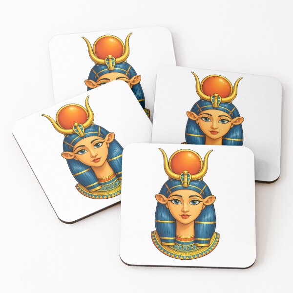 Item preview, Cute Hathor Egyptian Goddess | Ancient Egypt Kawaii Art ,Egyptian Mythology Illustration designed and sold by TuyaArts.