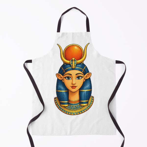 Item preview, Cute Hathor Egyptian Goddess | Ancient Egypt Kawaii Art ,Egyptian Mythology Illustration designed and sold by TuyaArts.