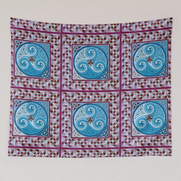 Item preview, Celtic Miniature in Blue & Purple designed and sold by Marta Lett.