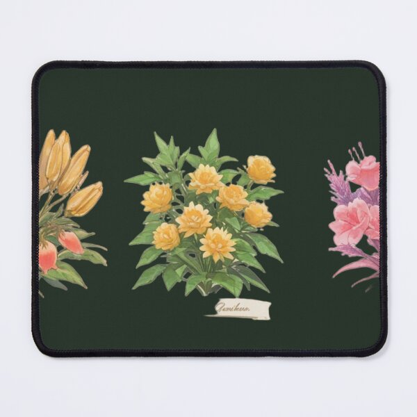 Item preview, Three Watercolor Botanical Illustrations on Black designed and sold by BLUESKY11a.