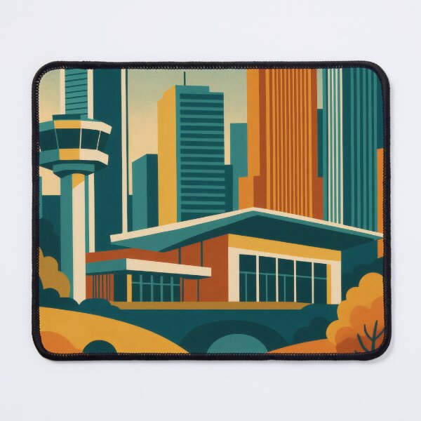 Item preview, Retro Pop Art Poster Illustration of Charlotte | Bold Uptown Skyline & Queen City Design | Vintage Southern Wall Art Decor designed and sold by PaintedPixels01.
