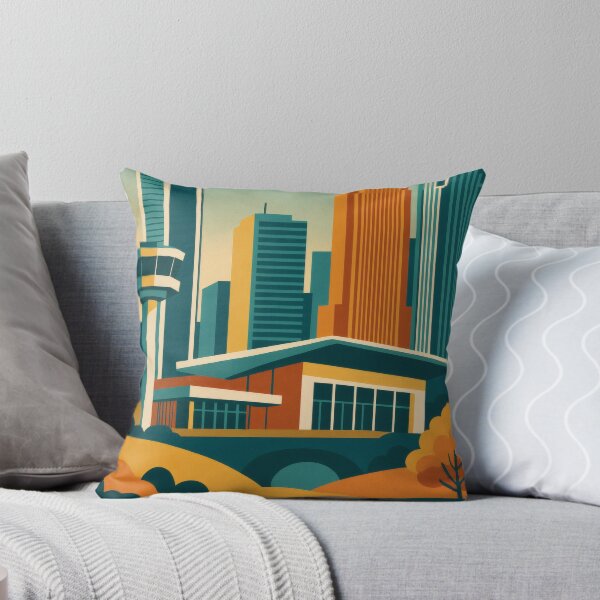 Item preview, Retro Pop Art Poster Illustration of Charlotte | Bold Uptown Skyline & Queen City Design | Vintage Southern Wall Art Decor designed and sold by PaintedPixels01.
