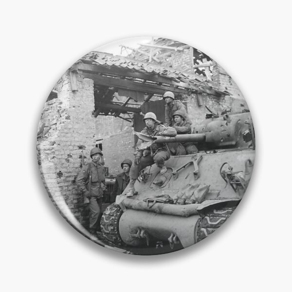 Item preview, WW2 - USA - Sherman Tank on the Western Front that has had it's Gun Barrel Shot Off By A Panther Tank designed and sold by TheHappyK.