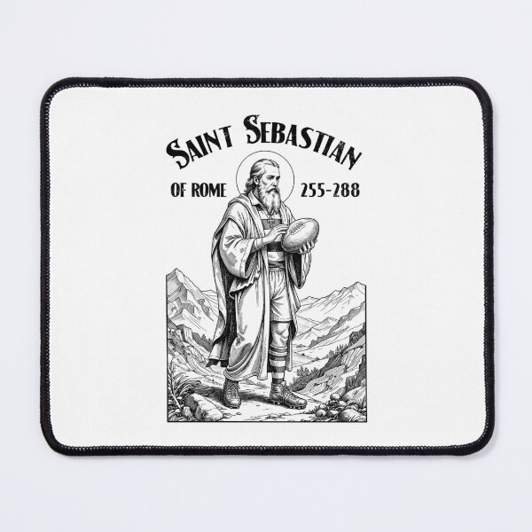Item preview, Rugby Player Funny Vintage Patron Saint Sebastian Sport designed and sold by GrandeDuc.