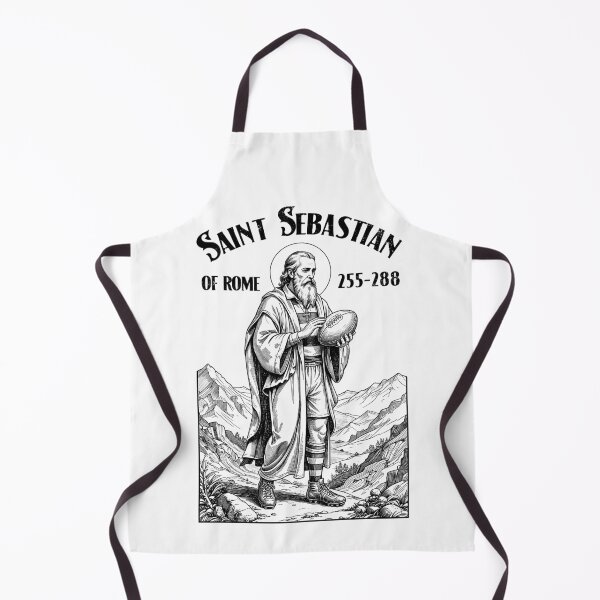 Item preview, Rugby Player Funny Vintage Patron Saint Sebastian Sport designed and sold by GrandeDuc.