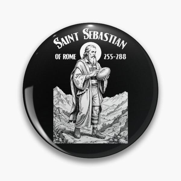 Item preview, Rugby Player Funny Vintage Patron Saint Sebastian Sport designed and sold by GrandeDuc.