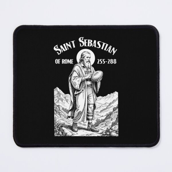 Item preview, Rugby Player Funny Vintage Patron Saint Sebastian Sport designed and sold by GrandeDuc.