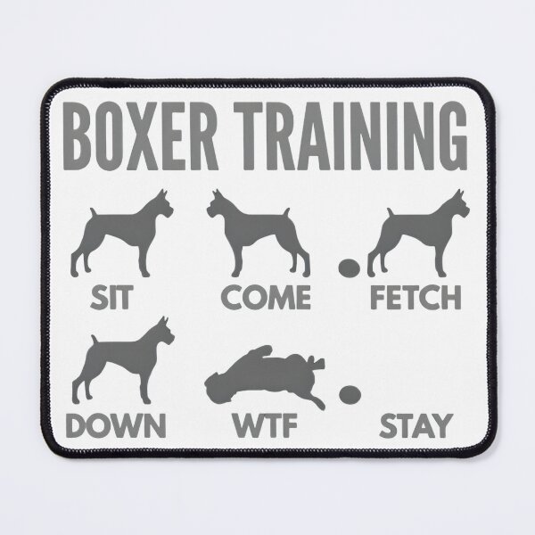 Item preview, Funny Boxer Dog Training Commands Humor Gift designed and sold by SoyLamderma.