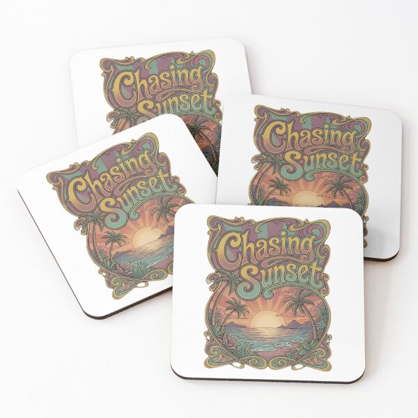 Item preview, Chasing Sunset Retro Muted Oasis  designed and sold by Skyrocketz.