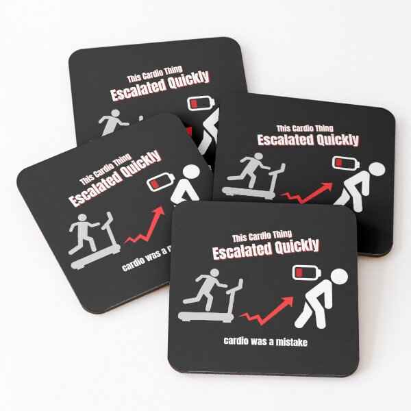 Artikelvorschau, Lustiges Cardio-Meme – Diese Cardio-Sache eskalierte schnell entworfen und verkauft von No Excuses Supply.