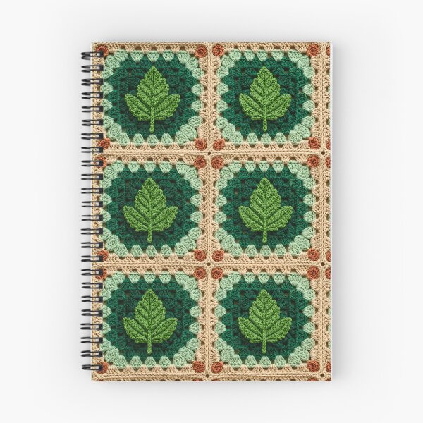 Item preview, Green Leaf Crochet Square Botanical Sage Autumn designed and sold by LuisWorks.