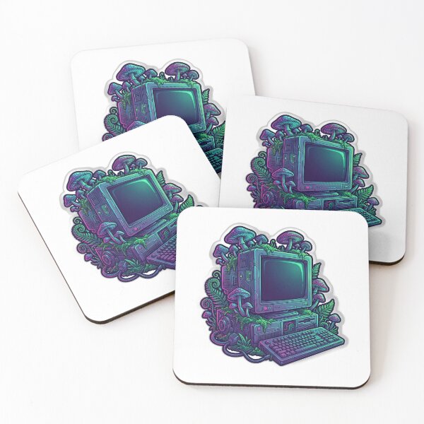 Item preview, Chronically Offline Retro Computer Mushroom Nature designed and sold by ryanguas.
