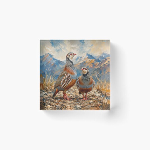 Item preview, Chukar Partridge Pair , Mountain Highlands Wildlife Art  designed and sold by TammyHunterArt.