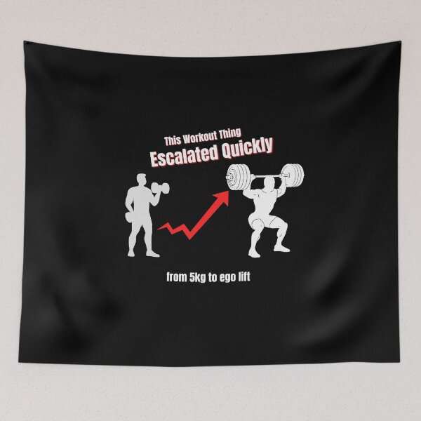 Item preview, Ego Lifting – Funny Weightlifting Gym Meme for Lifters designed and sold by No Excuses Supply.
