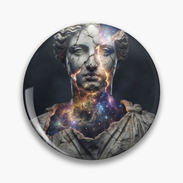 Item preview, Cosmic Broken Statue Hermetic Greek Sculpture designed and sold by Chaotic-Peace52.