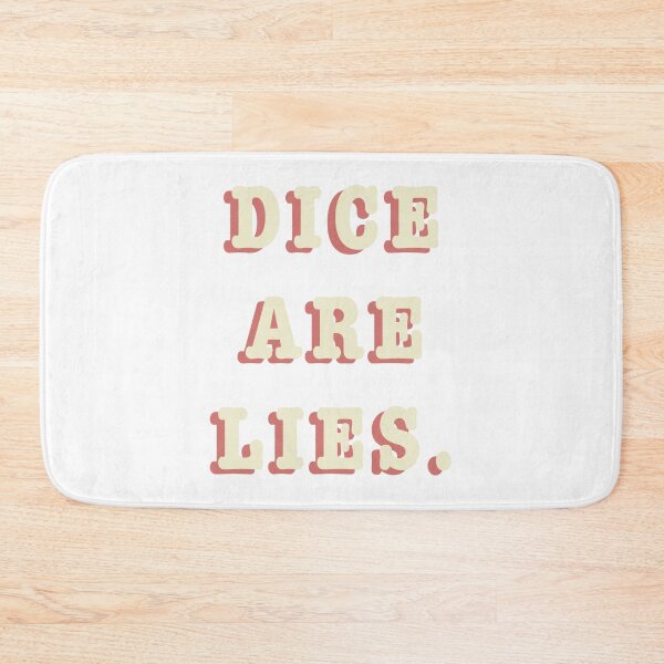 Item preview, Dice Are Lies Sticker D&D Tabletop RPG Decal designed and sold by alexmaushaus.