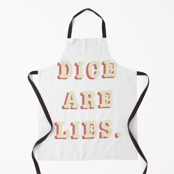 Item preview, Dice Are Lies Sticker D&D Tabletop RPG Decal designed and sold by averyspecialrodent.
